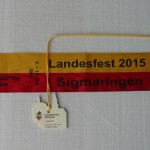 16 Zum Schluß noch das Wimpelband und das Festabzeichen des Landesfest 2015